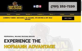 Hofmann Trucking LLC website