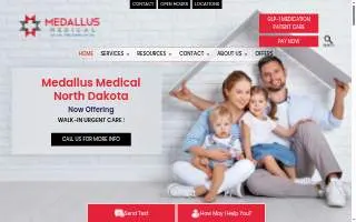 Medallus Urgent Care website