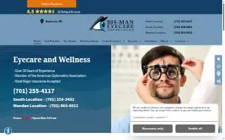 Bis-Man Eyecare Associates website