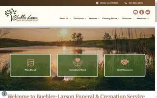 Buehler-Larson Funeral and Cremation Service website