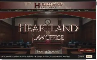 Heartland Law Office: Criminal & DUI Defense Lawyer, Family Attorney of Mandan website