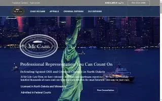 McCabe Law Firm of Mandan website