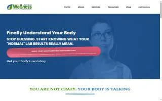 Nutrition Wellness Center website