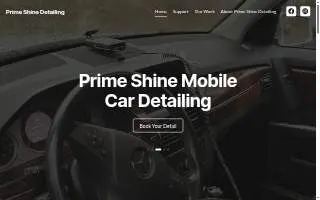 Prime Shine Detailing of Mandan website