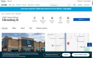 AT&T Store of Minot website