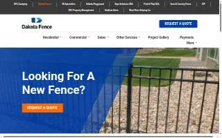 Dakota Fence of Minot website