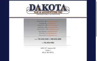 Dakota Tax & Accounting Inc. website