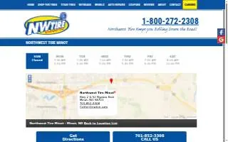 Northwest Tire of Minot website