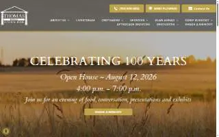 Thomas Family Funeral Home website