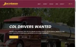 Jacobson Transport Inc website