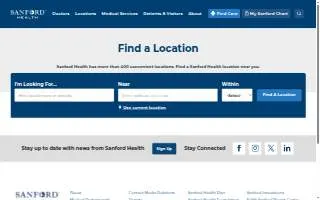 Sanford Wahpeton Clinic website