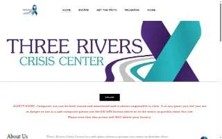 Three Rivers Crisis Center website