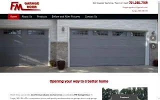 FM Garage Door of West Fargo website
