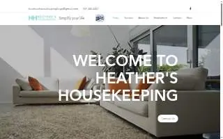 Heather's Housekeeping, LLC website