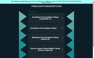 Prescription Shop of West Fargo website