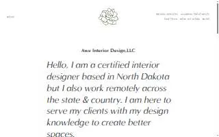 AWE Interior Design website