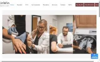 Skin Win Dermatology of Williston website