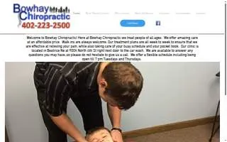 Bowhay Chiropractic website