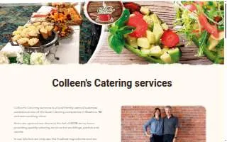 Colleen's Catering website