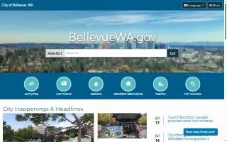 Bellevue Community Center website