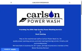 Carlson Power Wash Inc website