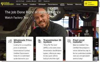 Certified Transmission of Bellevue website