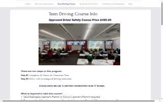 Cornhusker Driving School of Bellevue website