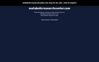 Metabolic Research Center of Bellevue website
