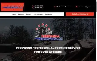 Nebraska Roofing LLC website