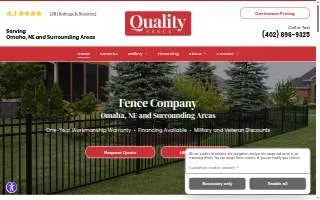 Quality Fence of Papillion website