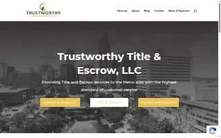 Trustworthy Title & Escrow, LLC of Bellevue website