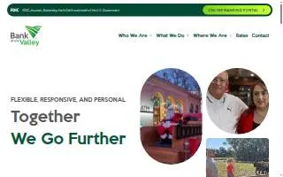 Bank of the Valley - Columbus website