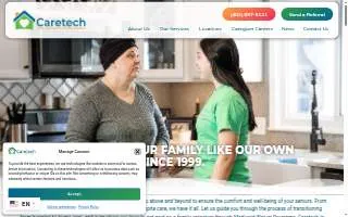 Caretech of Columbus website