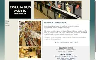 Columbus Music Co website