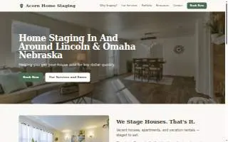 Acorn Home Staging of Fremont website