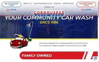 Cornhusker Auto Wash of Fremont website