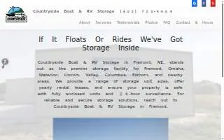 Countryside Boat & RV Storage website
