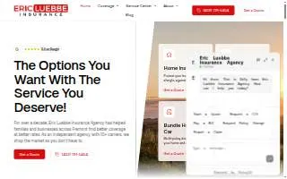 Eric Luebbe Insurance Agency website