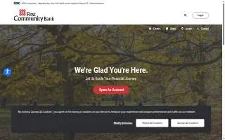 First Community Bank of Fremont website