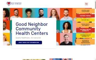 Good Neighbor Community Health Center of Fremont website