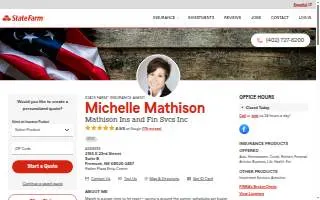 Michelle Mathison - State Farm Insurance Agent website