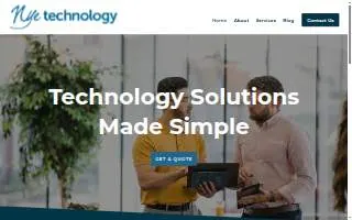 Nye Technology Solutions website