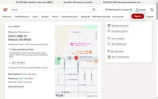 Walgreens of Fremont website