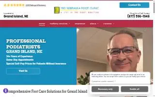 Mid Nebraska Foot Clinic website