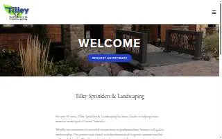 Tilley Sprinklers & Landscaping website