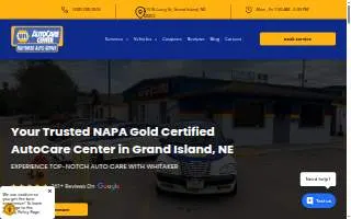 Whitaker Auto Repair website