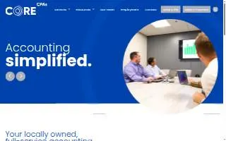 Core CPAs website