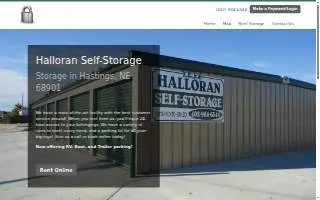 Halloran Self-Storage website