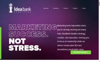 IdeaBank Marketing website