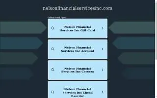 Nelson Financial Services, Inc. website